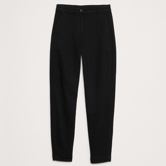 NWT! Banana Republic The Weekender Black Barrel-Leg Pant - Multiple Sizes 🔹 - Picture 6 of 8